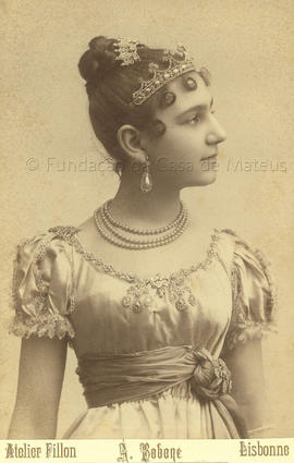 Carolina Burnay. Baile Condes de Magalhães. 1890.
