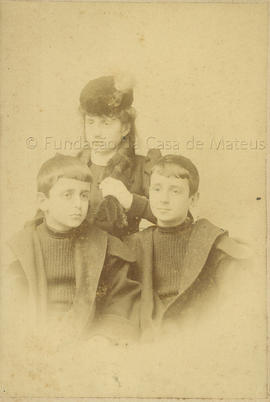 Três crianças, da família dos condes das Galveias