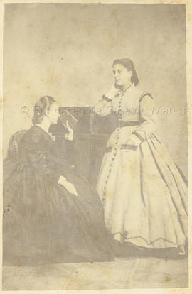 Maria Joaquina Saldanha da Gama depois casada com Agostinho de Ornelas, e Teresa Francisca de Mel...