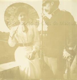 D. Maria Teresa de Sousa Botelho e Melo, 2ª condessa de Mangualde, Fernando Cardoso de Almeida de Albuquerque, 2º conde de Mangualde, ainda noivos.